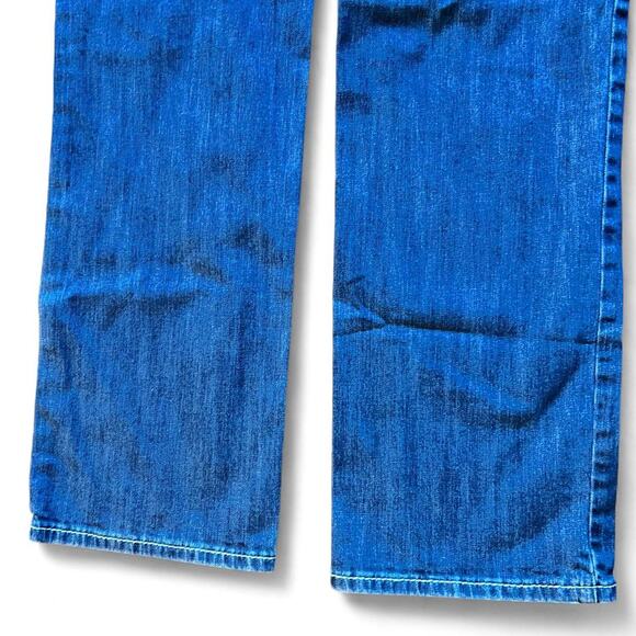 Rock & Roll Pistol Straight Jeans Men’s 33x32 Medium Wash Thick Stitch Western - Picture 7 of 8